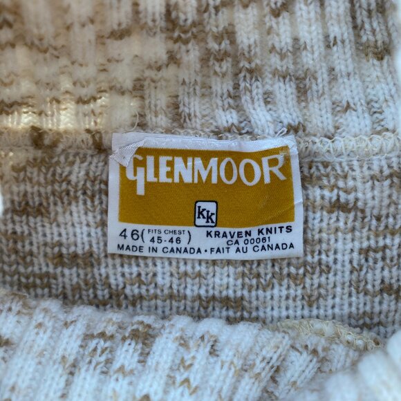 Vintage 70s Glenmoor nordic knit sweater - Picture 2 of 2